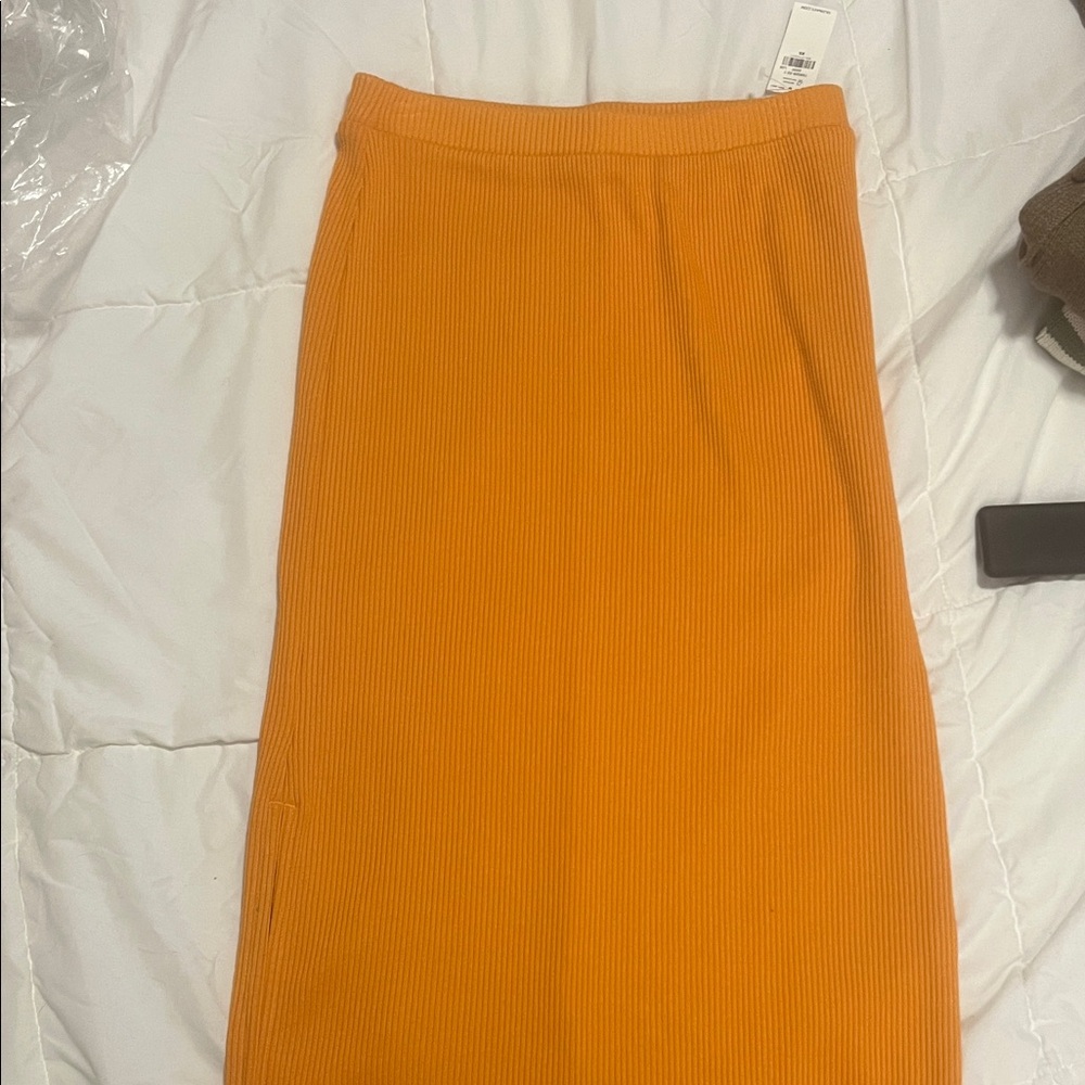 Old Navy Vibrant Orange Pencil Skirt